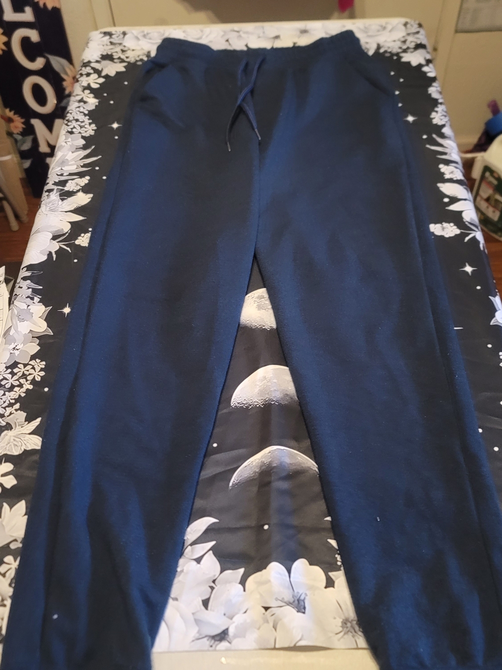 🔥3 For $20 Athletic Works Mens Small Navy Drawstring Sweatpant Joggers